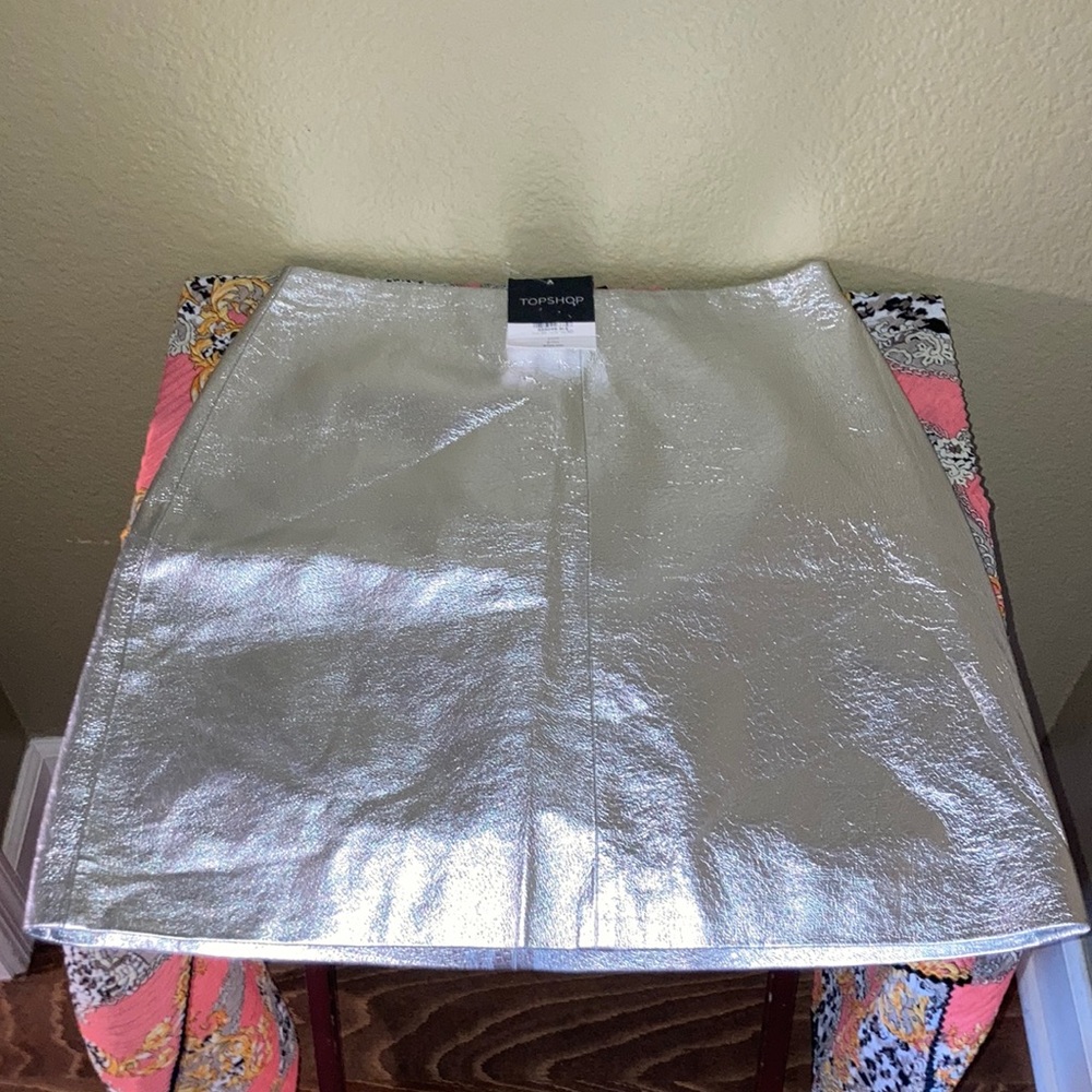 Topshop boutique size 6 leather skirt